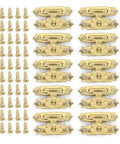Heavy Duty Metal Jewelry Box Latch Clasp With Retro Floral Duckbilled Toggle Hasps Perfect For Wooden Cabinet Furniture Repair Restoration And Upgrades That Stick Tight And Look Super Cool. Set of brass floral latches with screws