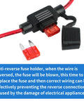 Close-up of 12V To 24V Step Up DC Power Converter 72W 3A Voltage Booster with fuse and waterproof connectors.