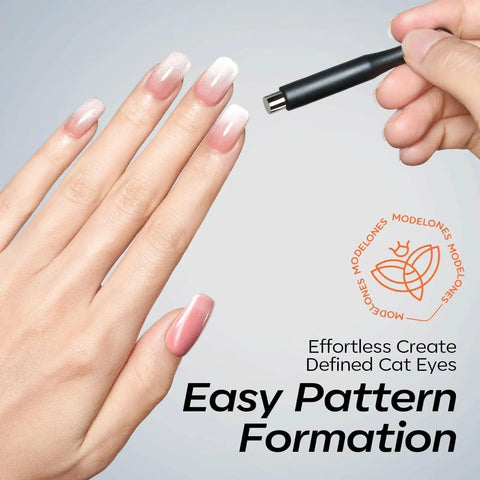 Cat Eye Nail Magnet Set 15Pcs Magnetic Nail Art Tools Kit With Circle, Square And Round Magnets To Create Dramatic Cat Eye Effects In Gel Polish For Dope At Home Or In The Salon