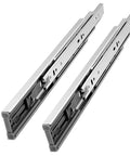 Noiseless 20 Inch Full Extension Drawer Slides With Soft Close Ball Bearing Heavy Duty Side Mount Rails Zinc Plated Steel Construction