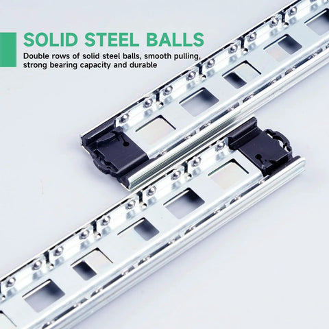Soft Close Drawer Slides 22 Inch Full Extension Heavy Duty Ball Bearing Side Mount Cabinet Glides 2 Pairs With Screws