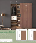 Concealed Barn Door Hardware Kit With Soft Close, Invisible Wall Mount Aluminum Track For 28 To 32 Inch Openings installed view