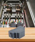 Ultra Slim Din Rail Power Supply 12V 2.5A 30W Industrial Switching Adapter in electrical panel setup with wiring.