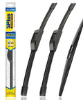 Premium Windshield Wiper Blades Set For Subaru Forester 2012 To 2018 And Outback 2015 To 2019 Three Pack with packaging and blades