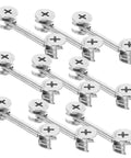 20 Sets Furniture Connecting Cam Fittings Kit Connectors Dowels For Cabinets, Easy Installation, Durable Metal Assembly Hardware