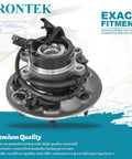6 Lug Front Passenger Side Wheel Hub With ABS Sensor, OEM-Approved Wheel Bearing And Hub Assembly for Chevy and GMC trucks