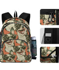 Cool Dog Style Sunglasses Backpack with zippered pockets, adjustable straps, fits 15.6 inch laptop, durable polyester