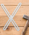 Heavy Duty Beefy Stainless Steel Adjustable Corner Brackets with slidable installation holes for furniture, DIY projects