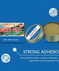 Lead Free Solder Paste Flux Repair Aid With Quick Melt Bond For Electronics Jewelry Copper Circuit Boards Plumbing And Metal Fabrication Pro Grade Welding Compound For Strong Conductive Joints, 100g can