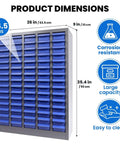 Heavy Duty 75 Drawer Parts Cabinet With 2mm Steel Frame And ABS Drawers With Labels And Dividers, Nut Bolt Screw Organizer front view