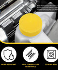 2 Pack Engine Radiator Coolant Reservoir Tank With Yellow Cap Replacement OEM 21712 79900 installed in engine with wear-resistant features
