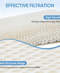 Close-up of mesh structure design of 4 Pack HAC 504 Humidifier Wicking Filter Replacement for Honeywell HCM models