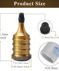 Vintage E26 Lamp Socket For Edison Pendant Lighting, Dope Industrial Brass Socket Holder size chart with dimensions