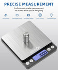 Pro Grade Jewelry Scale 500G By 0.01G Digital Gold Scale For Jewelers, Pawn Shops And Coin Dealers, Portable stainless steel platform