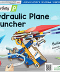 2in1 Hydraulic Paper Airplanes And Darts Launcher STEM Toy For Kids Ages 6 To 14 on package with DIY wooden parts