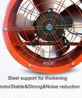 12 Inch Explosion Proof Axial Fan Industrial Portable Ventilator 150W Low Noise Blower With Beefy Steel Impeller front view