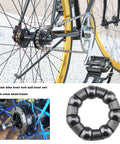 4 Pack Bike Ball Bearing Retainer Cage With 7 Balls For Front Wheel Bearing Bracket And Bicycle Repair Accessory One Quarter Inch Size Durable Pro Grade Replacement Part For Smooth Wheel Spin And Quiet Operation attached to bicycle wheel hub