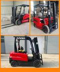 Heavy Duty Electric Forklift For Warehouse Logistics And Dock Loading Featuring Ride On Setup and No Sweat Pallet Handling For Top Shelf Inventory Hustle side view in warehouse setting.