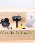CNC Spoilboard Surfacing Router Bit, Two And A Half Inch Diameter, Half Inch Shank, Four Wing Beefy Cutter For Aluminum, Wood And Acrylic