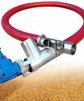 2200W High Power Grain Conveyor With 100 To 200 Kilograms Per Minute Output, featuring suction hose and screw auger.