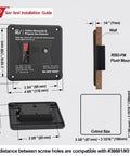Size and installation guide for Top Rated Two In One Rv Carbon Monoxide And Propane Gas Leak Detector With A Slick 100Db Siren.