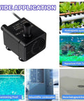 Automatic Mini Sewage Pump With Water Sensor, 3 Feet Lift, 100 GPH, Ideal for diverse applications like hydroponics, fish tanks.