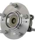 Front view of rear wheel bearing and hub assembly set for 2010 2011 2012 2013 Kia Forte and Forte Koup driver and passenger sides
