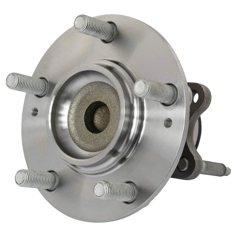 Front view of rear wheel bearing and hub assembly set for 2010 2011 2012 2013 Kia Forte and Forte Koup driver and passenger sides