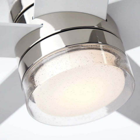 Close-up of light fixture on 52 Inch Ceiling Fan With Light Kit Dope Modern Indoor Fixture With Integrated LED Uplight And Downlight