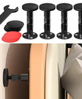 Adjustable Threaded Bed Frame Stabilizer Anti Shaker Headboard Wedge Knocks, four pack with adjustable height and rubber grips.