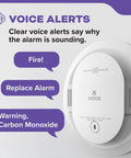 2 In 1 Smoke And Carbon Monoxide Detector With 10 Year Battery For Home Safety No Nonsense Protection Model 30CUD10 V 1 Pack Fast Smoke Detection 85 Decibel Alarm Red LED Indicator, voice alerts