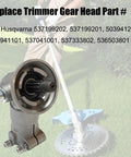 Trimmer Gear Head Gearbox Replacement For Husqvarna 525R Series String Trimmers shown with part numbers