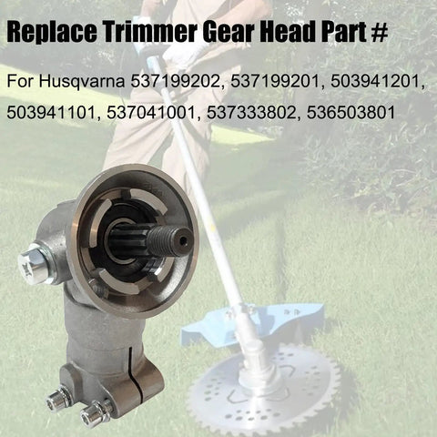 Trimmer Gear Head Gearbox Replacement For Husqvarna 525R Series String Trimmers shown with part numbers
