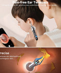 Ultra Ear Wax Removal Kit With Camera Ear Scope 10MP Lens And 3X Magnification in use for child's ear examination.