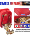 Smart Copper Battery Clamps With Quick Release showcasing durable plastic and iron construction for secure car battery connection.