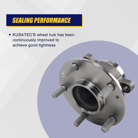 Rear Wheel Bearing And Hub Assembly 512570 For 2016 To 2021 Honda Civic Rear And 2019 To 2022 Honda Insight Rear With 5 Lug Bolts And ABS Replacement Today, view of front side showcasing sealing performance