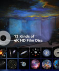 13 In 1 Galaxy Projector With Nebula Light And Solar System Moon for Bedroom showing HD projection of celestial objects