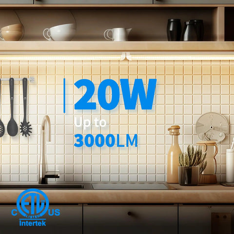 Super Bright 2 Foot LED Shop Light 20W 3000K Warm White T8 Tube Linkable Ceiling Utility Light For Garage Workbench And Room ETL Listed 3000 Lumens Energy Saving Fixture Pack Of 2