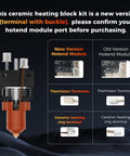 2025 Upgrade Ceramic Heating Block Kit With Buckle Terminal, 600mm/s High Speed Hotend And Unicorn Quick Swap Nozzle For K1 Series 3D Printer Fits K1C K1 SE And K1 Max, new version hotend module