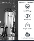1.6HP Stainless Steel Sump Pump With Auto Float Switch, 6000GPH High Flow Submersible Water Pump For Pools Basements Sewage Sumps And Sinks