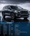 Vehicle fitment guide for Rear Brake Kit With Beefed-Up Drilled And Slotted 13.86 Inch Disc Rotors And Ceramic Pads Direct Fit For 5 Lug Dodge Ram 1500 Durango And Chrysler Aspen Models 2004 To 2009 next to SUV.