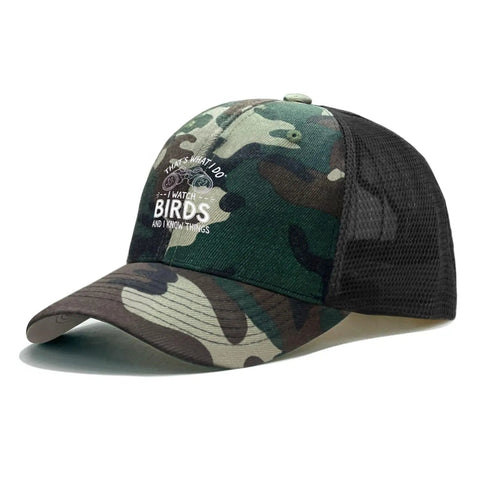 Womens Camouflage Trucker Hat With Adjustable Back Snapback Baseball Cap For Running And Everyday Wear Washed Distressed Low Profile Style