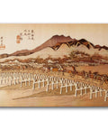 Dope Ukiyoe Art Kit With Japanese Sliced Wood Collage Materials For Kiharie Sanjyo Ohashi In Kyoto Inspired By Hiroshige Made In Japan A4 Size