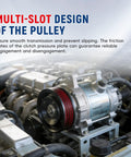 Top Shelf AC Compressor And Clutch Assembly Compatible With Buick Enclave Chevy Traverse Gmc Acadia Outlook 3 6 Liter Drop Right In showing multi-slot pulley design for smooth operation.