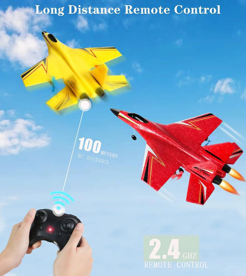 Beginner Friendly Remote Control Airplane For Kids And Adults, 2 Channel Foam RC Plane, Jet Style Glider, Stable Flight, Easy To Fly