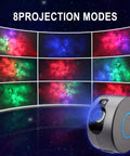 Lit Night Light Star Projector Galaxy Projector With Remote Control Nebula cloud and star light showing 8 projection modes