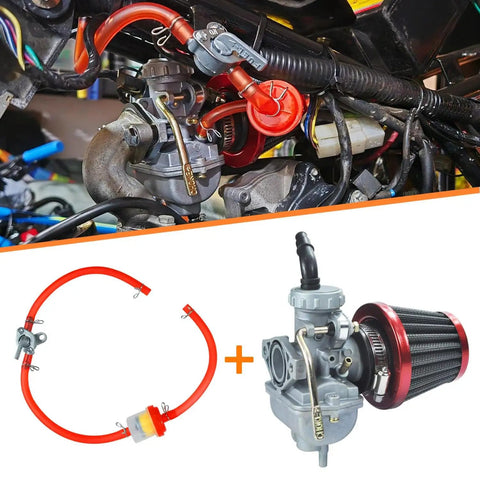 PZ20 Carburetor Kit With Air Filter CDI Box Ignition Coil Starter Solenoid Relay And Voltage Regulator For 50cc to 125cc vehicles