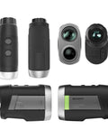 High Accuracy Golf Rangefinder With Slope And Removable Rechargeable Battery, 1100 Yard Range, Plus Or Minus 0.4 Yard Precision, 0.3s Flag Lock Vibration, 6x Magnification, Magnetic Clip, Essential Golf Accessory For Guys Who Play Smart, shown from multiple angles.