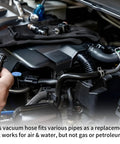 Six Feet High Performance Automotive Vacuum Line Kit With 64 Connectors For Car Piping System Perfect Fix For Your Ride Using Durable Silicone Hoses In Sizes From One Eighth To Three Eights Inch, engine bay install