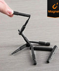 Rugged S2 Steel Hex Head Screwdriver Bit Set, 10 Pieces, 1.5-8mm Metric Range, showing magnetic properties.